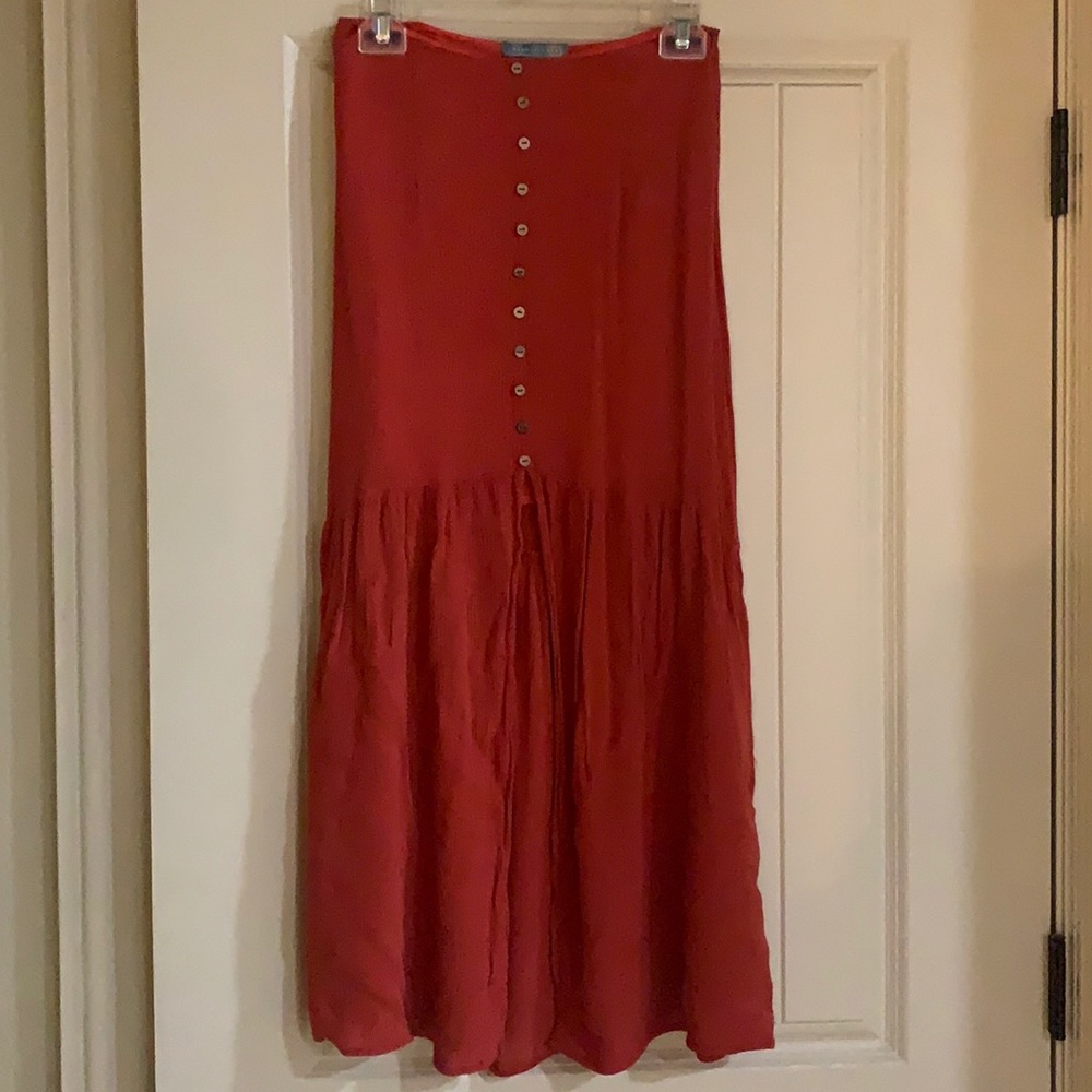 Dark orange vacation dress Size Small